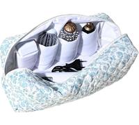 Starnearby Sac de Voyage Compatible avec Dyson Airwrap, Tousse de Rangement Matelassée pour Sèche-Cheveux Dyson et Accessoires, Organisateur pour Outils de Coiffure Shark Flexstyle (Fleurs Bleues)