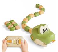 Starnearby Serpent Jouet Telecommande Magnétique avec Lumières et Sons | Jeu de Serpent Télécommande, Peut Avaler des Blocs de Construction, Rechargeable, Compétition à 2 Joueurs Garçons et Filles
