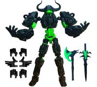 Starnearby Titan 13 Figurine d'action terminée, assemblage terminé en 3D imprimé Skull Warrior T13 Robot mobile multi-articulé avec articulation complète, factice Lucky 13 (vert)