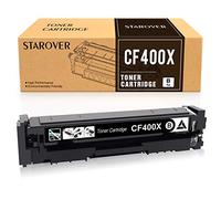STAROVER Cartouche de Toner Compatible pour HP 201X Noir 201A CF400X Noir CF400A pour HP Color Laserjet Pro MFP M277dw MFP M277n M277 Laserjet Pro M252dw M252 M252n MFP M274n Toner Noir (1 Noir)