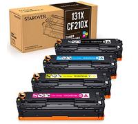 STAROVER Compatible Toner Remplacement pour HP 131X 131A CF210X CF210A pour HP Laserjet M251nw M276nw,128A CE320A CP1525n CP1525nw CM1415fn CM1415fnw,125A CB540A CP1215 CP1515n CM1312 CM1312nfi (4PK)