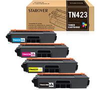 STAROVER TN423 Remplacement Cartouches de Toner Compatibles pour Brother TN423 TN-423 TN421 pour Brother HL-L8260CDW HL-L8360CDW DCP-L8410CDN DCP-L8410CDW MFC-L8690CDW MFC-L8900CDW (4 Pack)