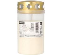 STARPAK Bougie funéraire T3 Diamètre : 64 mm transparent avec couvercle doré
