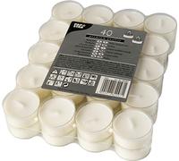 STARPAK Bougies à réchaud Diamètre : 38 mm blanc 40 pièces