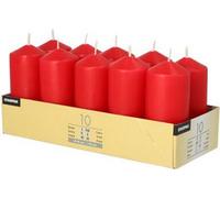 STARPAK Bougies à tige 40 mm rouge 10 pièces