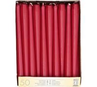 STARPAK Bougies de chandelier 22 mm bordeaux, paquet de 50