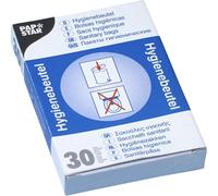 STARPAK PE Sacs hygiéniques non imprimés blanc 30 pièces