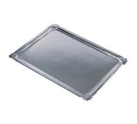 STARPAK Plat de service, rectangle, 455 x 340 mm, argent