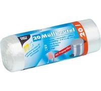 STARPAK Sacs poubelle HDPE 20 litres transparent 20 sacs