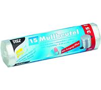 STARPAK Sacs poubelle HDPE 35 litres transparent 15 sacs