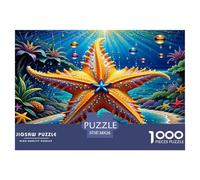 StarPoissons Dessin animé Puzzle 1000 Pièces Cadeau Unique Jeu Éduchatif Défi Jouet À De Qualité Supérieure Peinture Art pour Adultes Et Enfants À Partir De 12 Ans 38x26cm/1000pcs