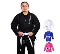Starpro Evolve Premium Jiu Jitsu pré-retraité, BJJ Gi - Différentes tailles et couleurs Jujitsu Gi, Gi BJJ léger, Jiu Jitsu Gi, Juijitsu Gi, Gi BJJ, BJJ Gi Men (Noir, A3)