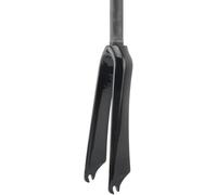 Starre Fahrradgabel 14 16 18 20 22 Zoll Falträder C-Bremse Vorderradgabel 74/100 mm Schnellspanner Fahrräder Harte Gabel Carbonfaser-Fahrradgabeln 28,6 mm gerades Rohr ohne Gewinde (Schwarz glänzend