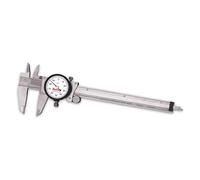 Starrett 120 A-6 Cadran à coulisse, Acier inoxydable, Blanc, visage, 0-15,2 cm Range, +/-0.001 "précision, 0 cm Résolution