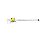 Starrett 120 m-225 cadran à coulisse, en acier inoxydable, jaune Visage, 0-225 mm Gamme, +/-0.03 mm Précision, 0,02 mm Résolution