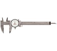 Starrett 120 x 6 à coulisse, cadran en acier inoxydable, cadran blanc, gamme 0-15,2 cm, -0.001 'Précision, 0 cm Résolution