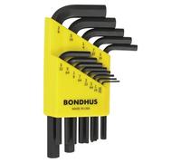 Bondhus Jeu de 13 clés hexagonales en L 12237 courtes à chanfrein