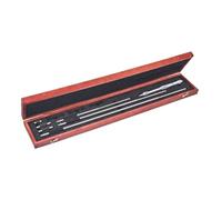 Starrett 124 MCZ Solid-rod Pied à l'intérieur micromètres Lot, 200-800 mm Gamme, graduation 0,01 mm, précision +/-0.003 ", avec étui