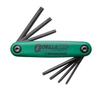 Starrett 12636 Jeux de cles sur monture gorillagrip torx inviolables, Vert