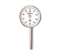 Starrett 196b1 universel cadran indicateur, arrière Piston, cadran blanc, 0-100, lecture 0-0,5 cm Gamme, 0 cm Graduation