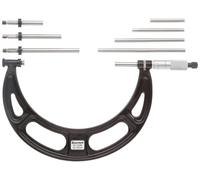 Starrett 224 marlz interchangeables enclume Micromètre, arrêt à cliquet, écrou, 50-150 mm Gamme, graduation 0,01 mm