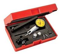 Starrett 3808MAC Indicateur à levier avec bras avec 4 accessoires et 2 colliers de serrage Jaune Diamètre 32 mm Course 0,2 mm Lecture 0,002 mm G