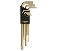 Starrett 38099 Jeu de Clés coudées longues à boule système Métrique