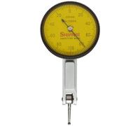 Starrett 708 Don cadran indicateur sans pièces jointes, queue d'aronde Support, cadran jaune, lecture 0-100-0, 35 mm Dia. Cadran, 0-0,2 mm Gamme, 0,002 mm Graduation
