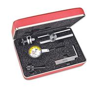 Starrett 708bcz cadran indicateur avec pièces jointes, queue d'aronde Support, cadran blanc, 0-5-0 lecture, 3,5 cm cadran Dia., 0-0,1 cm Gamme, 0 cm Graduation