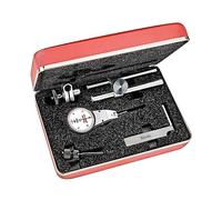 Starrett 811-5 CZ Cadran indicateur avec tête pivotante avec pièces jointes, cadran blanc, 0-15-0, lecture 0-0,1 cm Gamme, 0 cm Graduation, précision +/-0.0005 "