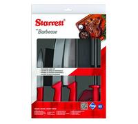 Starrett BKK-6R Ensemble de 6 couteaux pour barbecue Poignée rouge