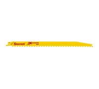 Starrett BT123-20 Lot de 20 lames de reciprocation bi-métal à coupe rapide à usage général, épaisseur 0,050 cm, 3 TPI, longueur 12" x largeur 3/4" (lot de 20)