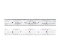 Starrett C601-12 printemps Règle en acier trempé avec graduations pouce, longueur 30,5 cm, 2,5 cm Largeur, 3/162,6 cm Épaisseur
