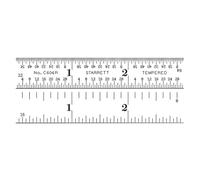 Starrett c604r-3 printemps Règle en acier trempé avec graduations pouce graduations, 4R, 7,6 cm Longueur, 9/40,6 cm Largeur, 3/162,6 cm Épaisseur