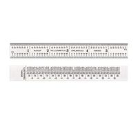 Starrett c622r-6 15,2 cm Règle en acier aux deux faces complémentaires