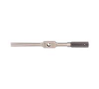Starrett Clé à taraud avec surfaces de préhension trempées - Taille du robinet d'une capacité de 0,9 cm, longueur du corps de 22,9 cm, tige carrée de 5/32-9/32 po - 91B
