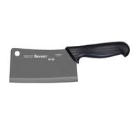 Starrett Couteau de boucher de chef - BKB509-6 Couteau de cuisine professionnel rectangulaire large de 150 mm - Manche noir
