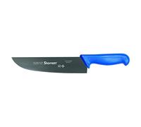 Starrett Couteau de chef Professional - BKL303-10, large et droit (10 inch (250 mm) Couteau de cuisine ultra tranchant avec lame durable, Bleu