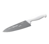 Starrett Couteau de chef professionnel BKW301-8 Couteau de cuisine triangulaire large de 8 pouces (200mm) avec lame durable, Blanc