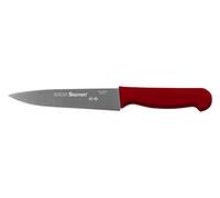 Starrett Couteau de chef triangulaire étroit de 150 mm avec manche rouge - BKR302-6