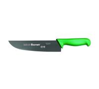 Starrett Couteau de cuisine Professional - BKG303-10, large et droit (10 inch (250 mm) Couteau de cuisine ultra tranchant avec lame durable, Vert