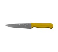Starrett Couteau de cuisine Professional - BKY302-6 Couteau de cuisine triangulaire étroit de 6 pouces (150mm) avec lame durable, Jaune