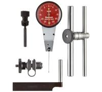 Starrett R811-1 CZ Cadran Indicateur de test avec tête pivotante avec pièces jointes, cadran Rouge, 0-30-0 lecture, 3,5 cm Dial Dia., 0-0 cm Range, 0 cm Graduation, -0.001 "précision