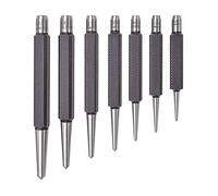 Starrett s264wb Lot de 7 Centre Poinçons, 1/40,6 cm -1/10,2 cm conique Point diamètres, dans un étui en plastique rond