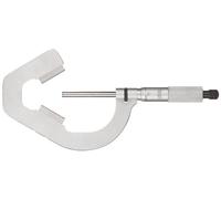 Starrett T483XRL-1 Micromètre V-enclume, butée à cliquet, écrous de blocage, faces en carbure, plage de 0,2 à 2,5 cm, graduation de 0,00 cm, mesure 3 cannelures, broche conique