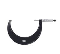 Starrett V436.1MXRL-150 Micromètre extérieur, butée à cliquet, écrou de blocage, faces en carbure, plage de 125 à 150 mm, graduation de 0,001 mm, précision +/-0,004 mm