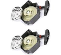 StarRing 1/2PCS Démarreur à déchirure, remplacement à déchirure pour coupe-bordures 49 cc 52 cc, démarreur et levier pour divers coupe-bordures et tondeuses à gazon 66 mm (2 PCS)
