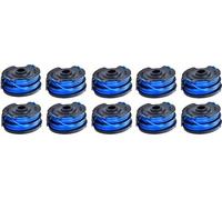 StarRing 9306821 Lot de 10 bobines de fil de rechange pour débroussailleuse double ligne Wolf GT840 GT850 GT-F10 0,6 mm de diamètre 2 x 5 m
