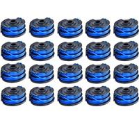 StarRing 9306821 Lot de 20 bobines de fil de rechange pour débroussailleuse double ligne Wolf GT840 GT850 GT-F10 0,6 mm de diamètre 2 x 5 m