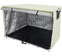 StarRing Housse de cage en fil de fer pour animal domestique, housse de cage métallique respirante universelle Oxford 210D, coupe-vent, protection solaire pour cage d'ombrage (94 x 61 x 63,5 cm)